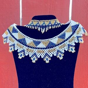 💕New Listing 💕 Elegant Handmade Chakira Bead Choker and Bracelet Set